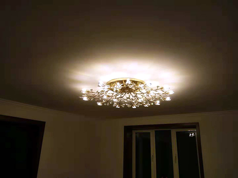 燈具安裝維修：燈具安裝主要有普通式燈頭安裝和掉線式燈頭安裝。普通式燈頭安裝將電源線留足維修長度后剪除多余電源線，然后剝出線頭，采用連接螺釘將燈座安在接線盒上。掉線式燈頭安裝是將電源線留足維修長度后剪除余線并剝出線頭，把導線穿過燈頭底座，用連接螺釘把底座固定在接線盒上。燈具安裝完成后，可以打開電源，測試燈具是否可以正常的使用。